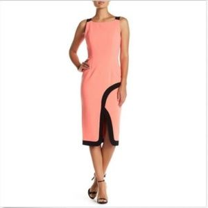 Black Halo Fatima Pink Sheath Dress 0